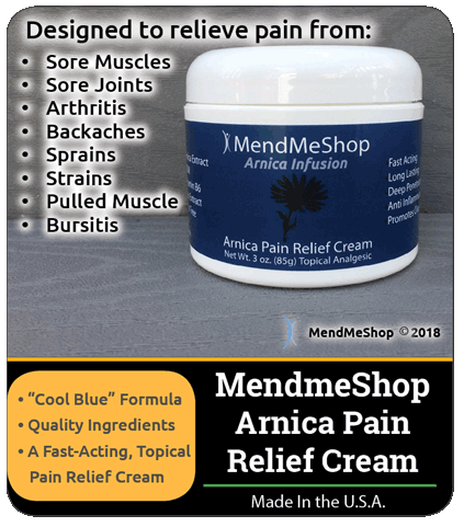 mendmeshop arnica pain relief cream