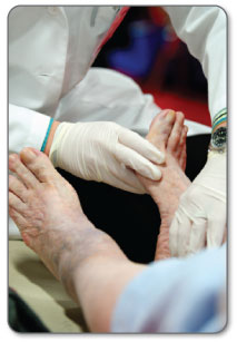 First your Doctor will perform a physical exam of your foot