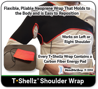 shoulder wrap modelled