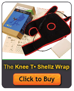 TShellz Knee Wrap speeds the healing of soft tissue in the knee