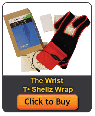 wrist bursitis recovery with wrist T•Shellz Wrap